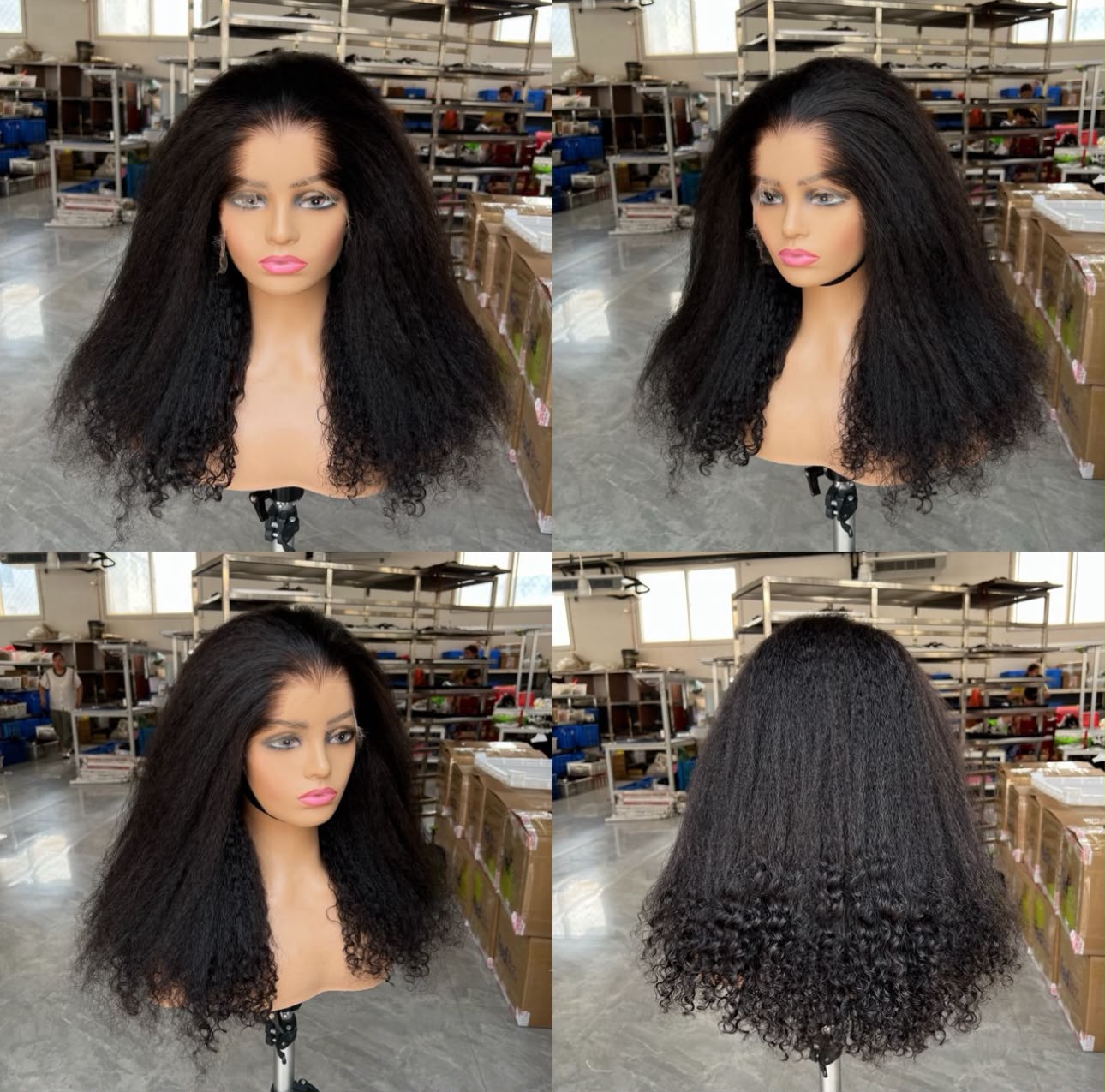 Peruvian 13×4 Frontal Wig – Natural Black-Lagos hair line | 18inches| 180% Density