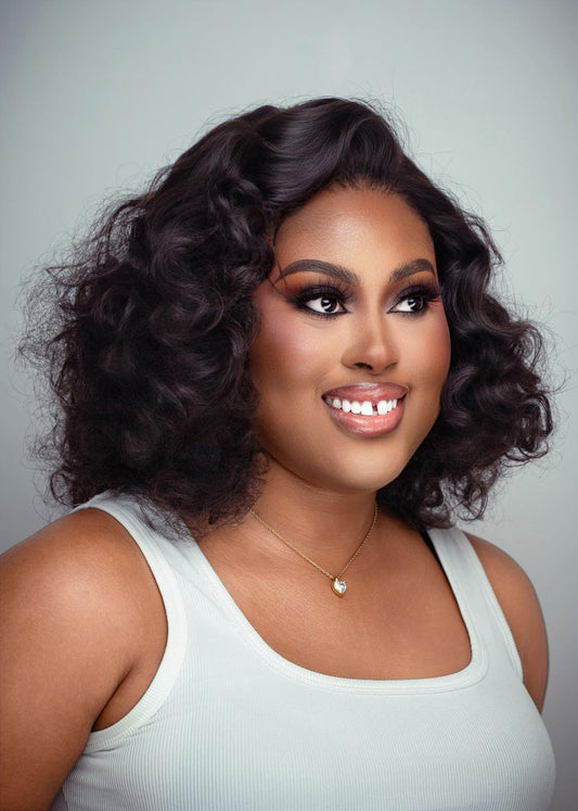 Bouncy Curly Virgin Hair Wig